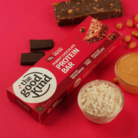 The Good Kind Peanut Chocolate Protein Bar with crunchy peanuts and dark chocolate chunks